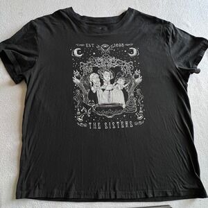 The Sisters Hocus Pocus Graphic T Shirt 2X Witchy Halloween Tee Black Disney